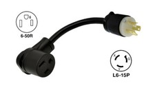 NEMA L6-15P to 6-50R, AC 15A to Welder 50A Adapter Cord 15A 250V