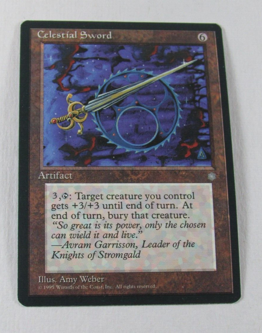 MAGIC THE GATHERING ICE AGE CELESTIAL SWORD NM ENGLISH MTG