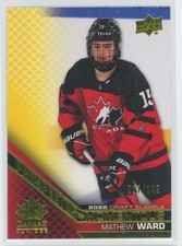 2022-23 UD Team Canada Juniors Mathew Ward PM-18 Prospectus Momentous Yellow ...