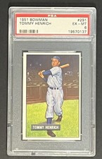 1951 Bowman Tommy Heinrich #291 PSA 6 EXMT New York Yankees