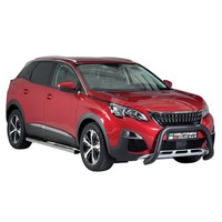 FrontbüGel FrontschutzbüGel FüR Peugeot 3008 2018-2021 ø76Mm Stahl Schwarz