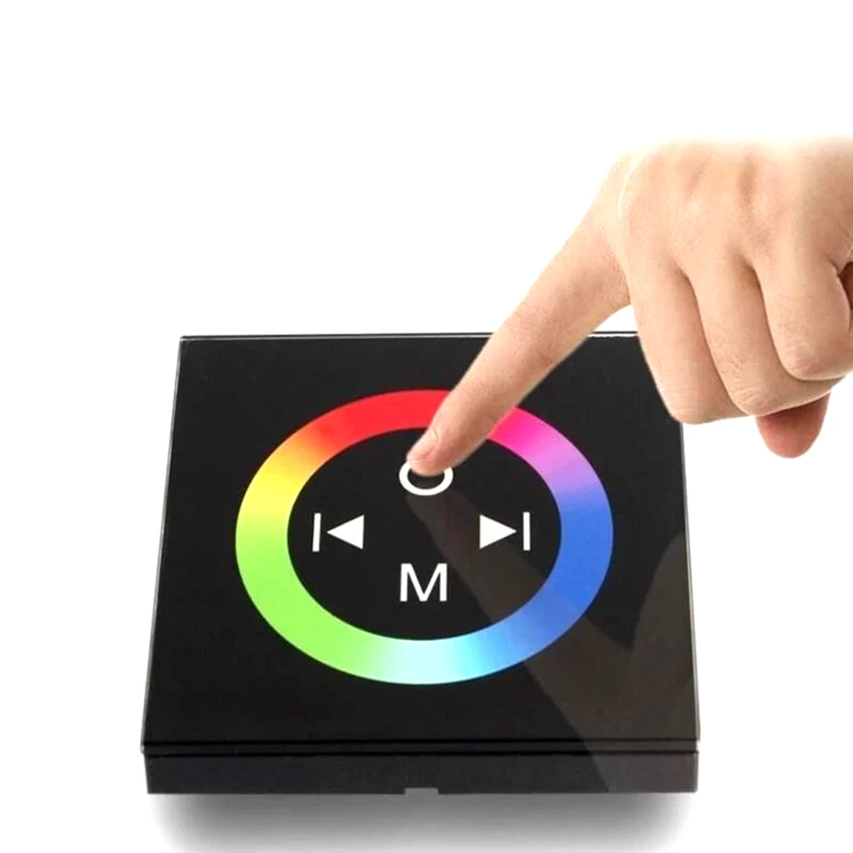 DC12-24V 4A *3CH Wall Mounted Touch Switch Glass Panel Controller For RGB LED - Image 3 of 4