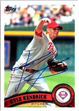 Kyle Kendrick signed Baseball Card (Philadelphia Phillies) 2011 Topps #341