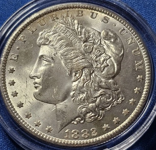 1882-CC Morgan Silver Dollar Carson City Mint – Gem BU Uncirculated Example