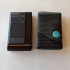 Vintage 1980's Sony WM-F100III Walkman & Case - Works Good