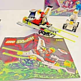 LEGO Space UFO 6836 V-Wing Fighter & 6516 Moon Walker 90% Complete With Boxes