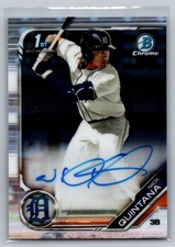 Nick Quintana 2019 Bowman Chrome Draft Auto Detroit Tigers #CDA-NQ