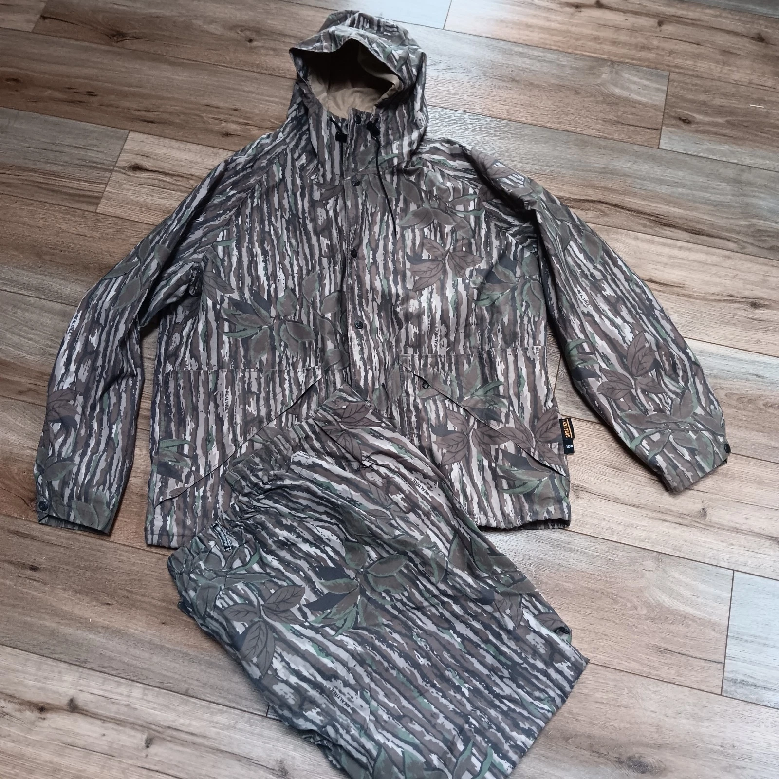 Vintage 10X Mens XL Realtree Camo Gore-Tex Jacket/Pants Hunting USA 90s