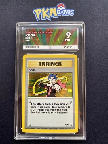 Pokémon TCG Koga Gym Challenge 19/132 Holo Ace 9 Mint.