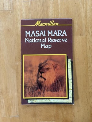 Macmillan Masai Mara National Reserve Map Travel Guide Folded Kenya Brochure