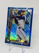 2025 Topps Holiday - Anthony Santander #H14 Blue Metallic Glitter Blue Jays