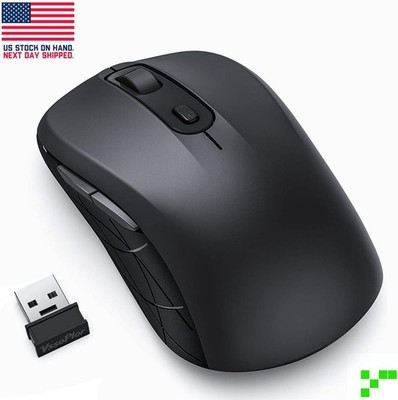 2.4Ghz Bluetooth Dual Wireless Mouse Silent Click Multi Device Laptop PC