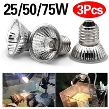 3Pcs Reptile Light Bulb Uv Heat Lamp Uvb+Uva Tortoise Turtle Calcium Supplement
