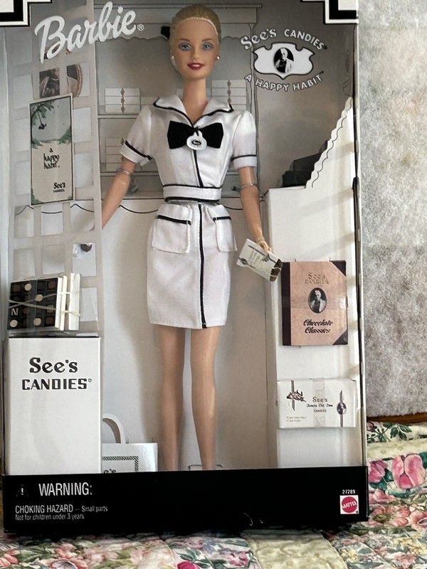 Barbie See's Candies Salesperson Collector Edition Doll 12in 1999 MPN 27289