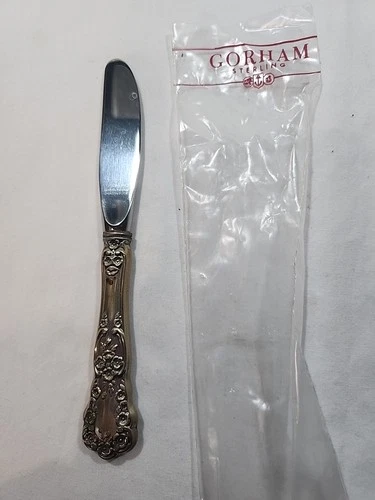 Gorham~Buttercup~ Sterling Silver Handle~Stainless Blade~Butter Knife~6 1/8"