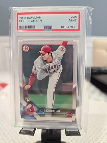 2018 Bowman - Shohei Ohtani #49 (RC) Angels Dodgers PSA 9 Mint Rookie Pitching