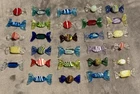 Lot of 29 Murano Style Hand Blown Art Glass Candy Figurines