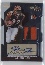 2006 Playoff NFL Playoffs 29/32 Rudi Johnson #54 Auto px8