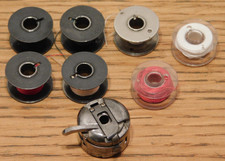 LOT ancienne pièces MACHINE à COUDRE SINGER canette BOBINE en metal COUTURE