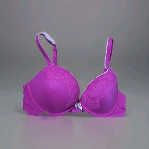 Victoria Secret sehr sexy Push-Up Tauben BH 34C Hot Pink - Bild 2 von 7