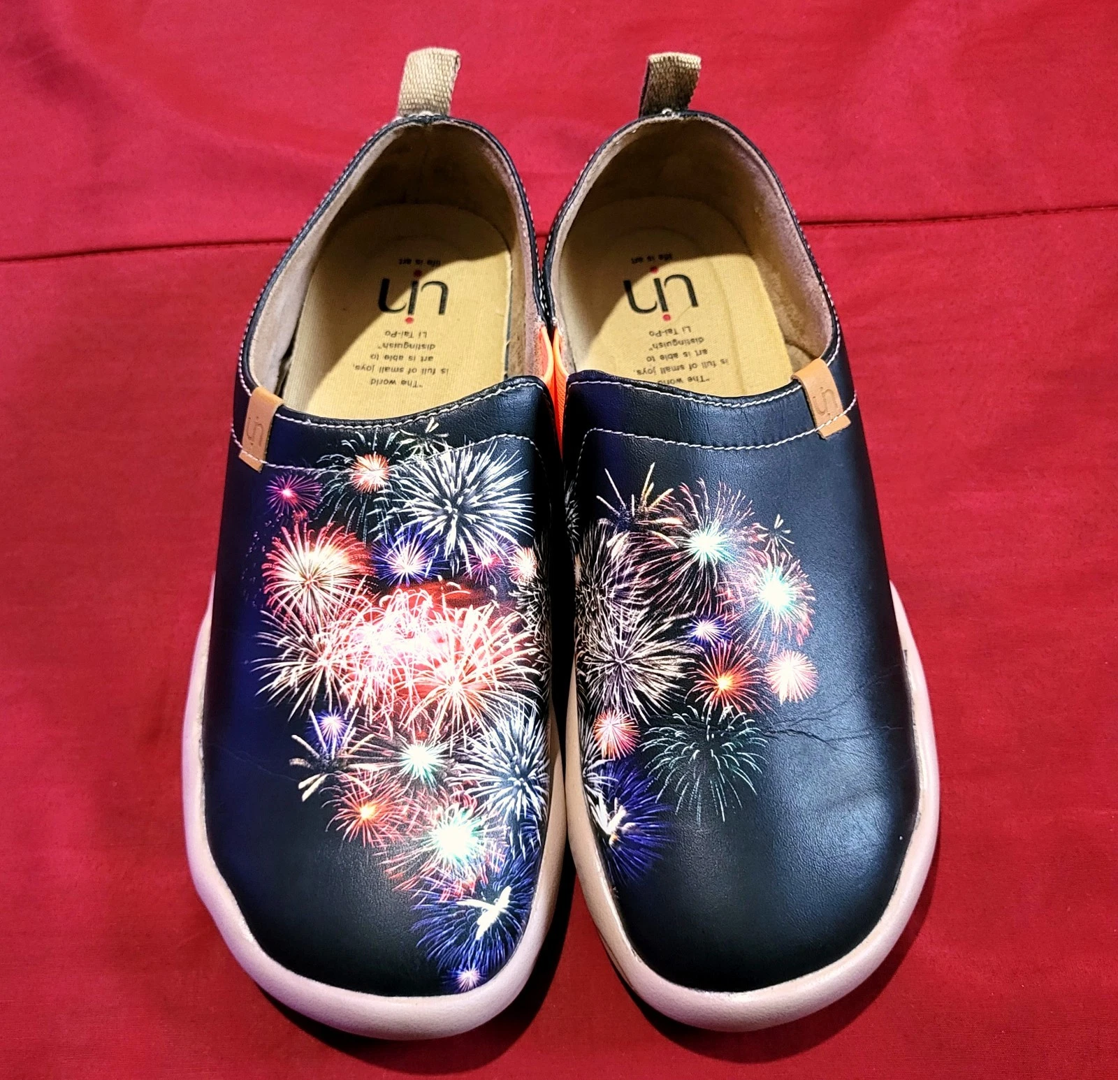 Fireworks UIN Slip On Shoes Women's's 6.5 4th Of July Lightweight Rare