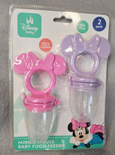 2 Pack Minnie Mouse Baby Food Feeder By Disney Baby - BPA Free - New, Sealed