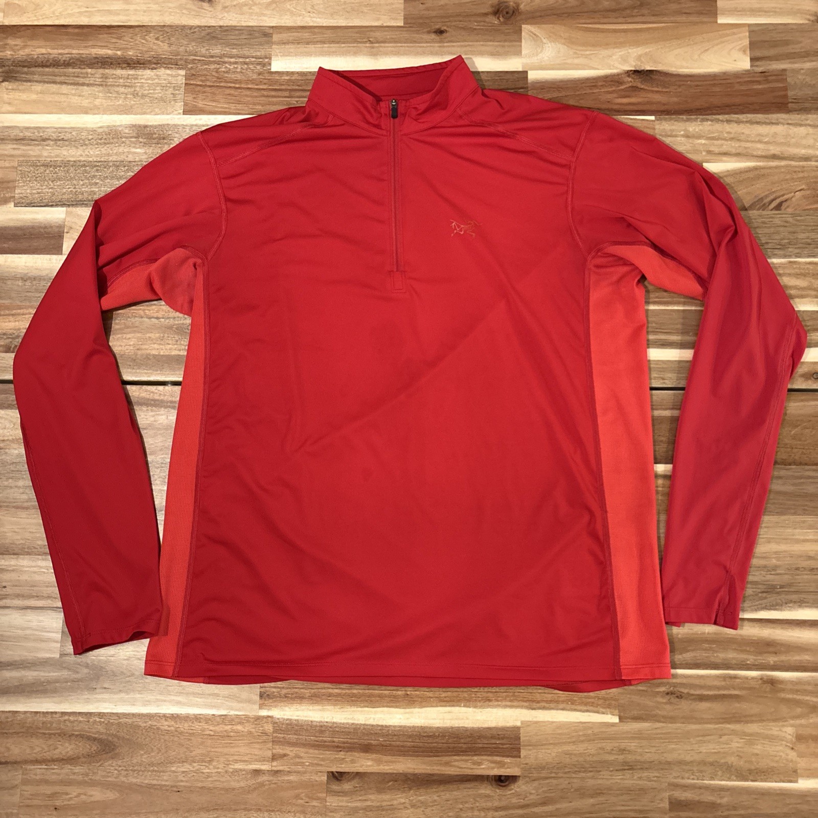 Arc'teryx Maglione Uomo 1 4 Zip Pile Ether Grande Rosso