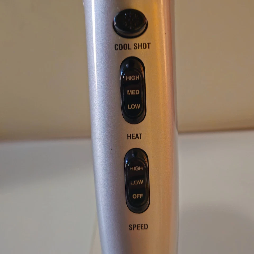 Hot Tools Helix Turbo Ionic Tourmaline Salon Dryer 1875w Silver Tested/Works - Image 4 of 4