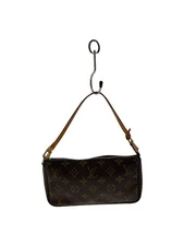 LOUIS VUITTON POUCH 1) POCHETTE ACCESSOIR_MONOGRAM CANVAS PVC Brown Used
