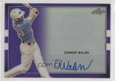 2018 Leaf Perfect Game National Showcase Purple 4/12 Connor Walsh Auto 0kb5