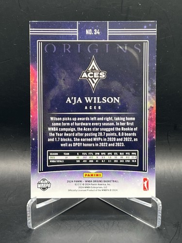 Panini Origins WNBA 2024 rojo A'Ja Wilson/99 - Imagen 2 de 2