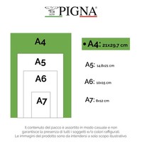 Notizbuch A4 Liniert 80 Seiten Pigna Maxi 10Er Set Schreibheft Schreibblock