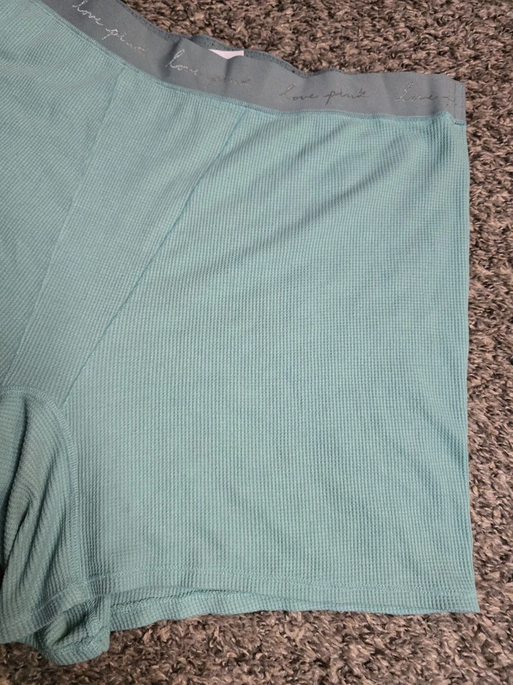 Pantalones de pijama Victoria Secret rosa largos John’s talla 2XL verde azulado Foto 4 de 4