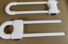 10 Pack Child Proof Sliding Cabinet Door Locks Baby Safety 10 PCS, White