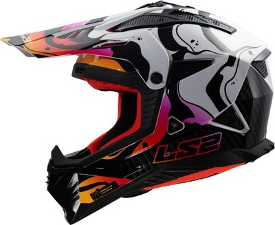Crosshelm LS2 MX708 Fast 2 Wash White Gr. L Offroad Helm Motocrosshelm