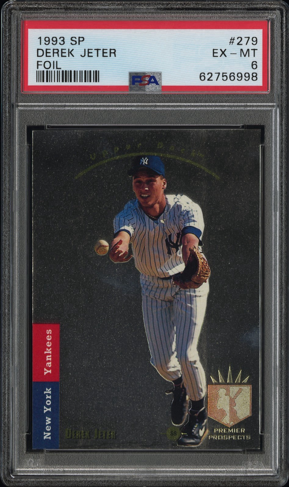 1993 Upper Deck SP Derek Jeter #279 (RC). PSA 6