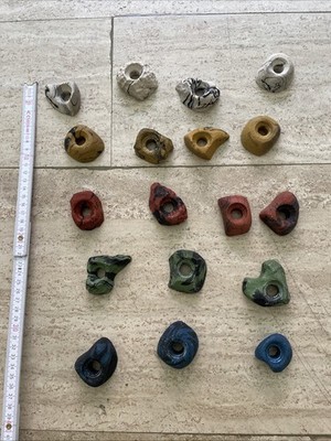 Klettergriffe Klettersteine klein 18 Stück