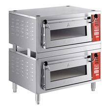 Double Deck Countertop Pizza / Bakery Oven w/ Two 18" Chambers- (2) 1700W, 120V