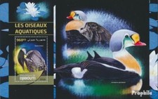 djibouti bloc-feuillet 371 neuf 2016 oiseaux d'eau