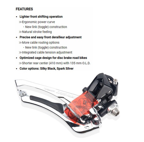 Shimano 105 R7000 11 Speed Groupset Front Rear Derailleur GS Shift Brake Lever - Picture 4 of 14