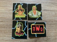 VINTAGE 1999 WCW WRESTLING HOGAN GOLDBERG RIC FLAIR VENDING MACHINE STICKER LOT