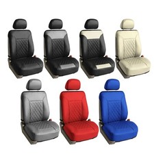 Car Seat Cushions Deluxe Faux Leather Diamond Pattern Front Universal Fit Car Seat Cushions Deluxe Faux Leather Diamond Pattern Front Universal Fit