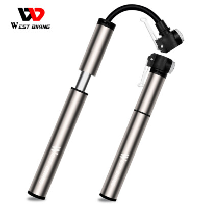 #ad WEST BIKING 120PSI Bicycle Pump Cycling Tire Inflator Portable Mini Bike Pump $12.14