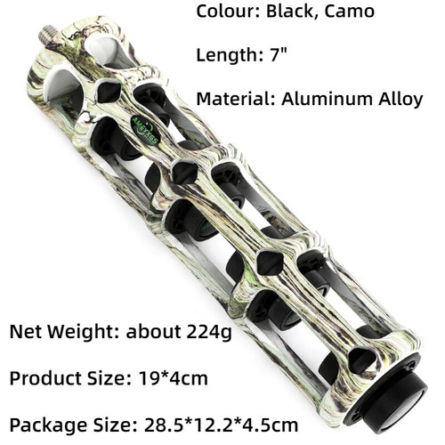 Archery Compound Bow Stabilizer Dampener 5'' 7'' Aluminium Balance Bar Hunting - Picture 8 of 23