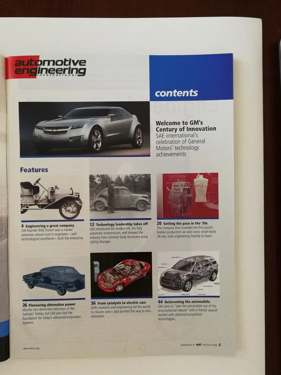 Automotive Engineering International Magazine Century of Innovation 1908 2008