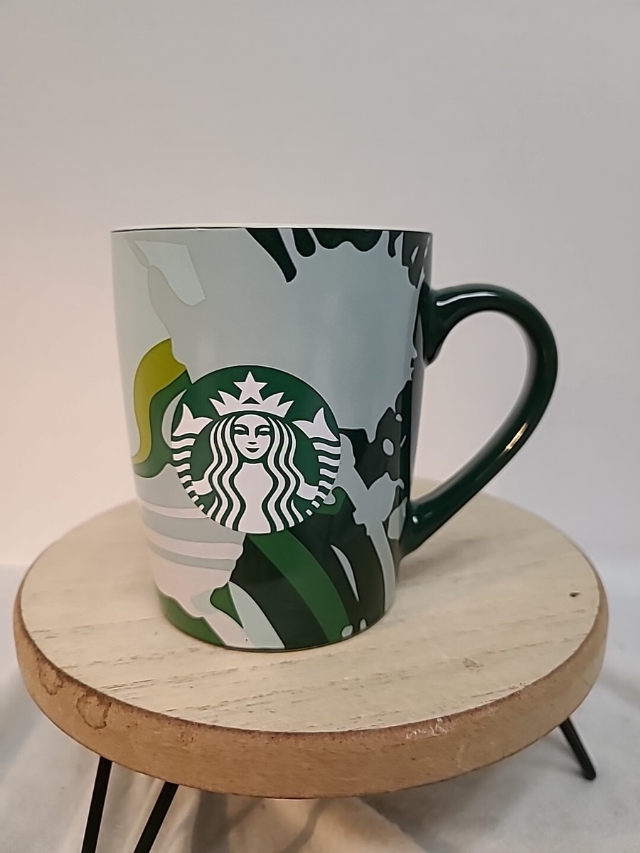 Starbucks 2021 Green Ceramic 10 Ounce Coffee Cup/Mug