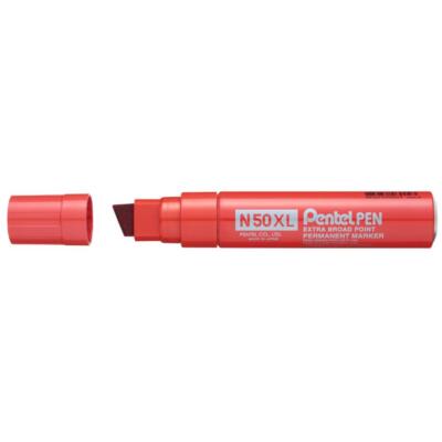 Pentel Permanent-Marker N50XL, Keilspitze breit, rot