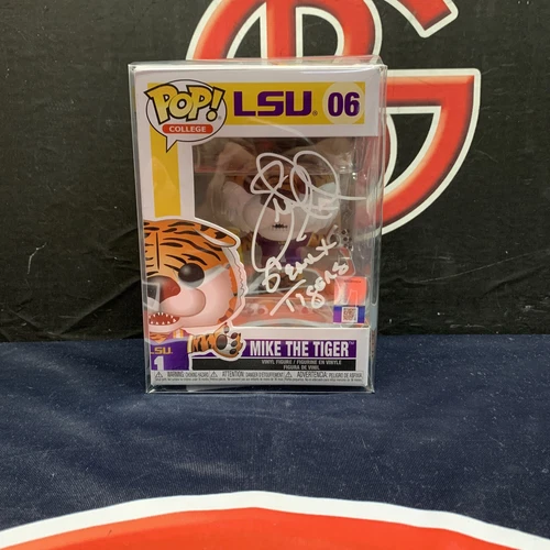 Leonard Marshall  "Geaux Tigers" LSU Signed Funko Pop Autographed Steiner