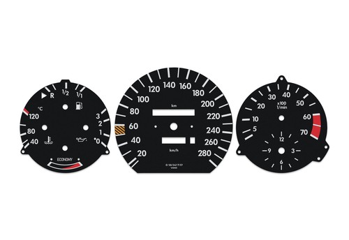 Tachoscheibe Gauge Tachometer für Mercedes-Benz W201 MPH to km/h - Bild 2 von 7