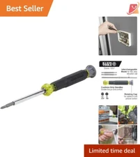 4-in-1 Electronics Screwdriver Alloy Steel Precision Bits Rotating Cap Ideal Use